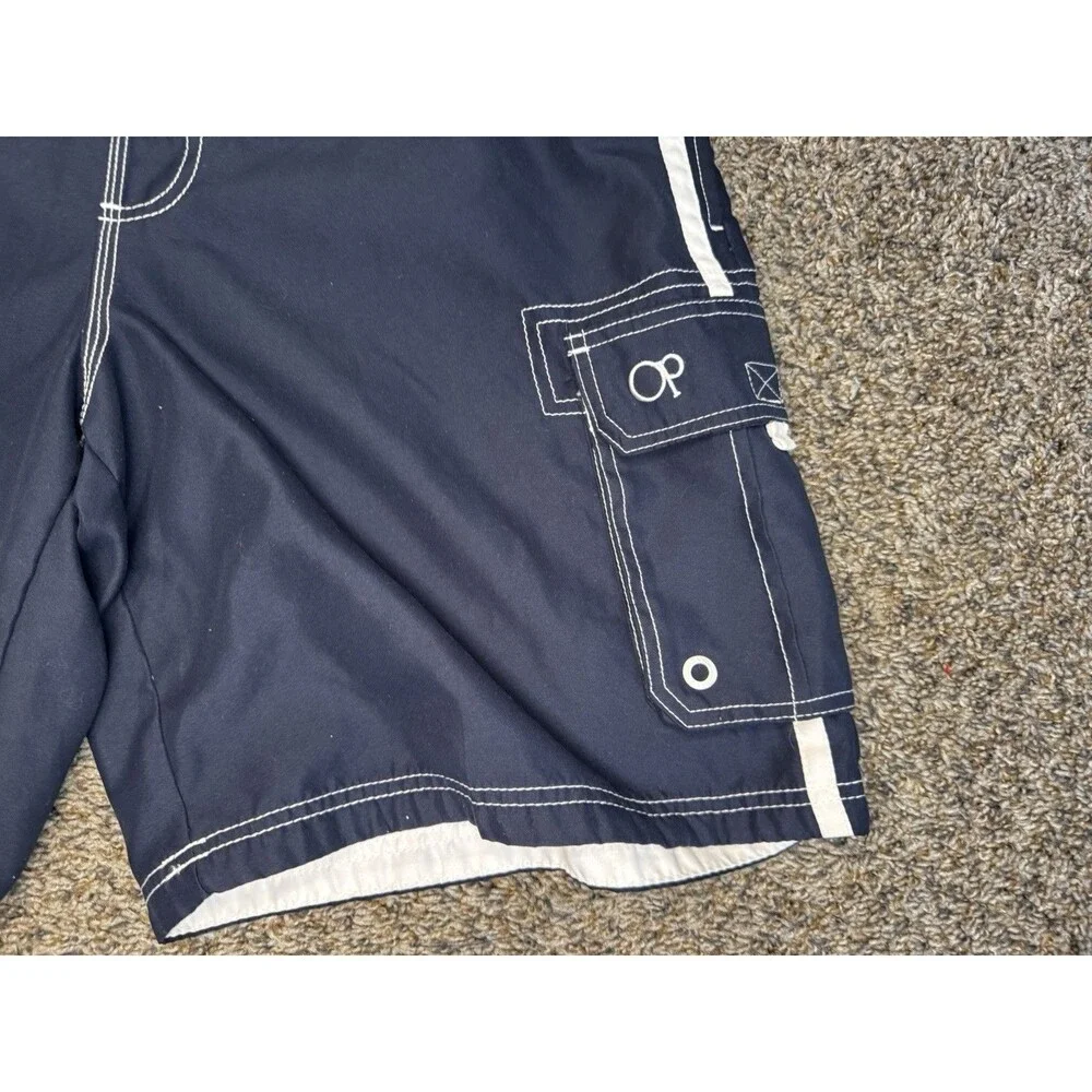 OP Ocean Pacific Men’s Swim Trunks Board Shorts Dark Navy L 36-38